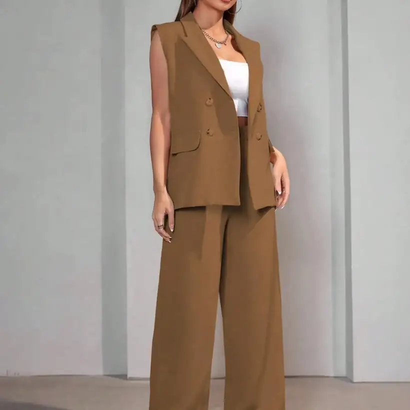 Conjunto Blazer Marrom